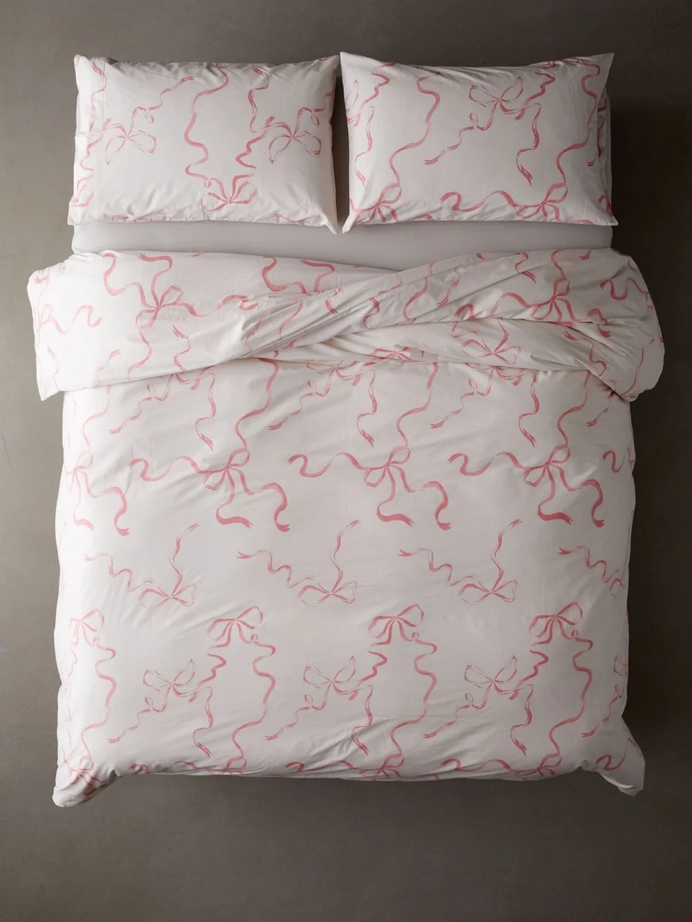 Urban Outfitters New Painted Bows Duvet Cover Set FULL/QUEEN